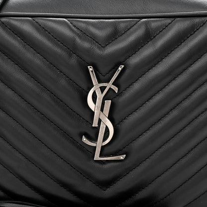 Saint Laurent Calfskin Matelasse Monogram Lou Camera Bag Black 8 of 13