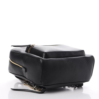 Gucci Pebbled Calfskin Soho Chain Backpack Black 4 of 7