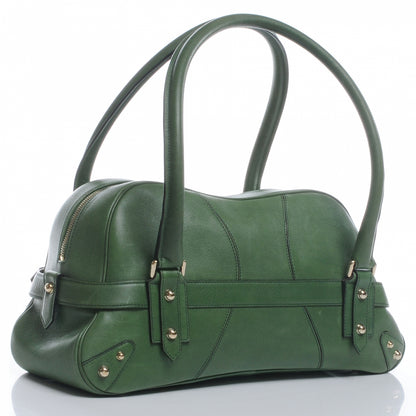 Gucci Leather Large Horsebit Chain Bag Green 3 of 9