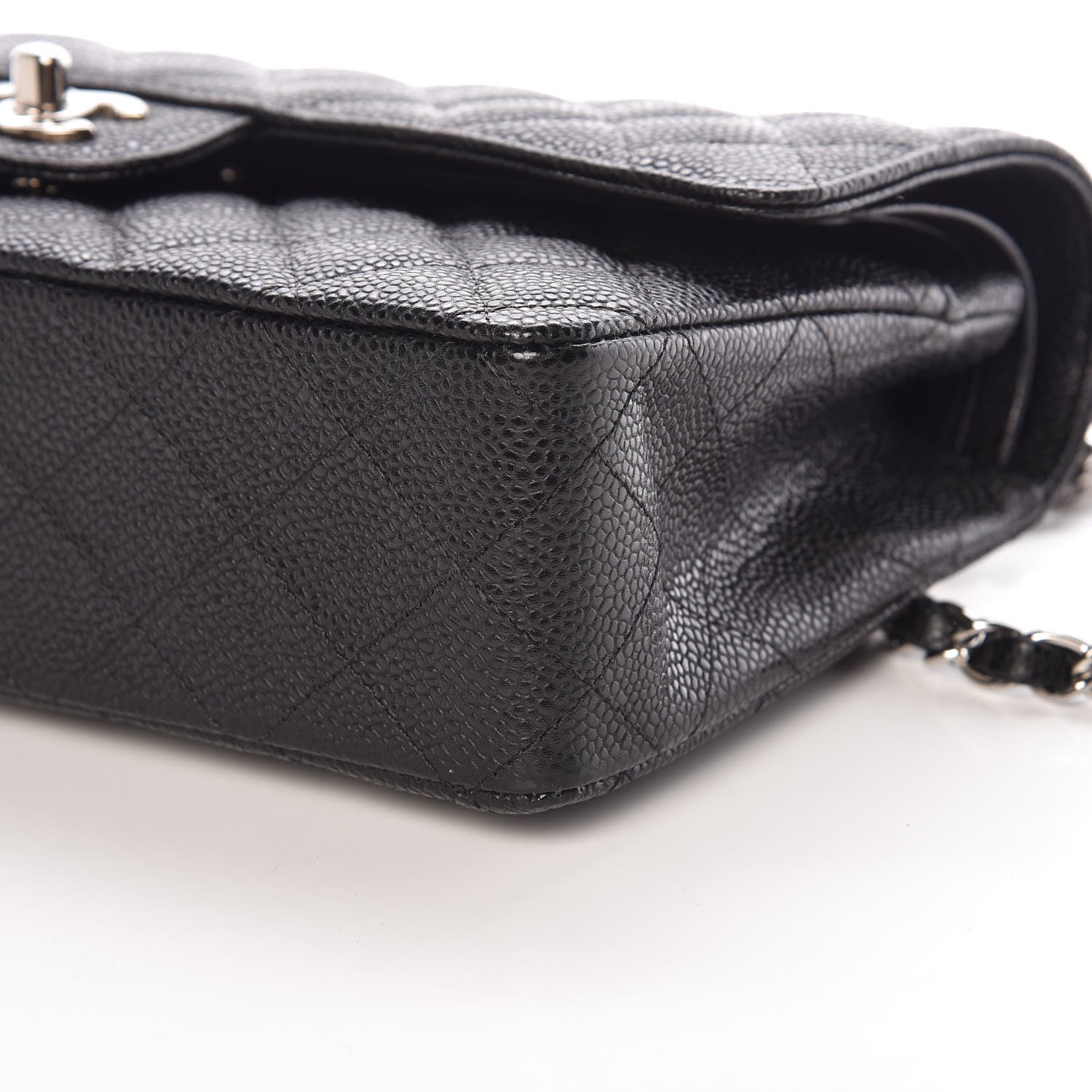 Chanel Caviar Quilted Medium Double Flap Black 6 of 10