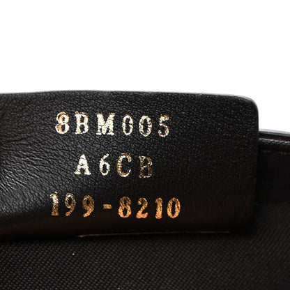 Fendi Vitello Cruise F is Fendi Bi-Color FF 1974 Embossed Envelope Belt Bag Maya Black Fragola 7 of 10