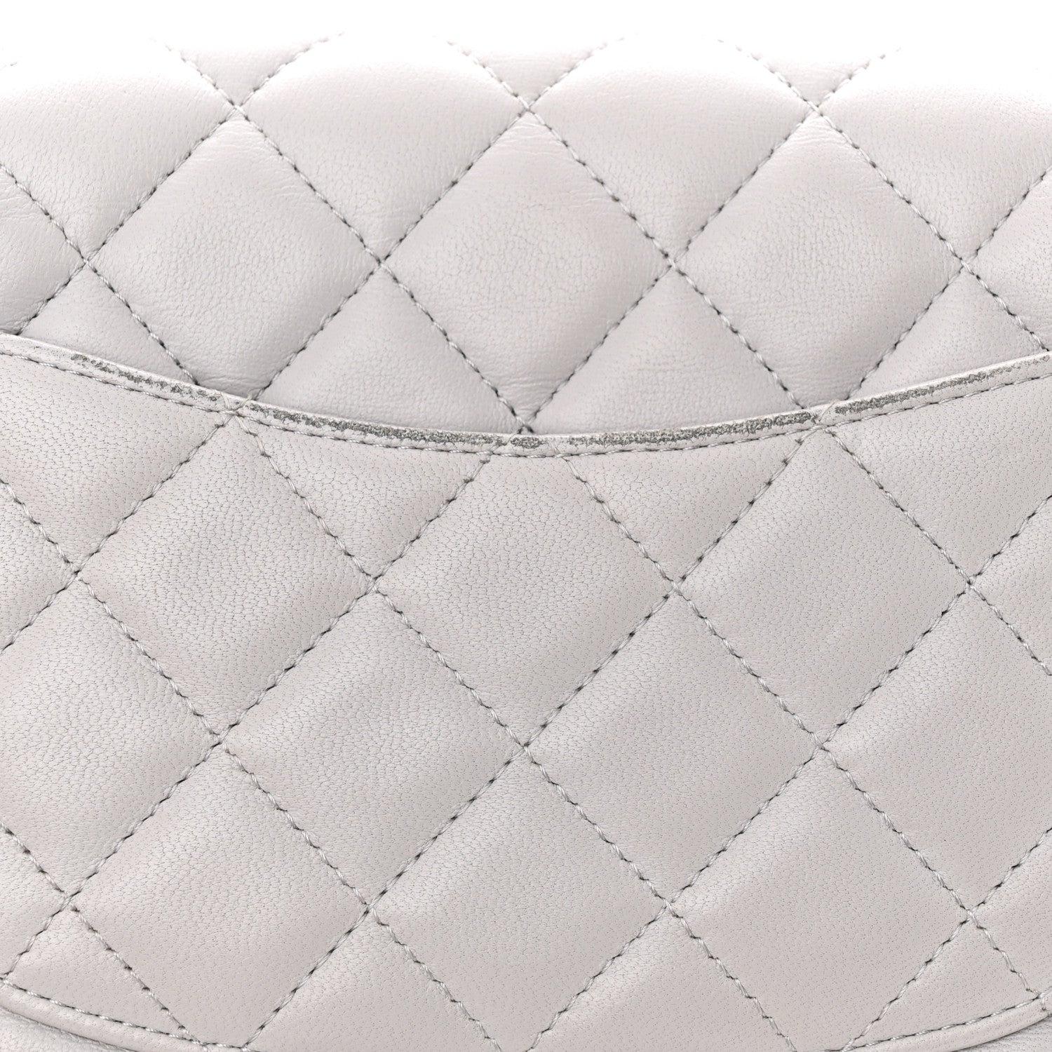 Chanel Lambskin Quilted Mini Rectangular Flap Grey 11 of 11