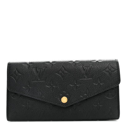 Louis Vuitton Empreinte Sarah Wallet NM Black 1 of 7