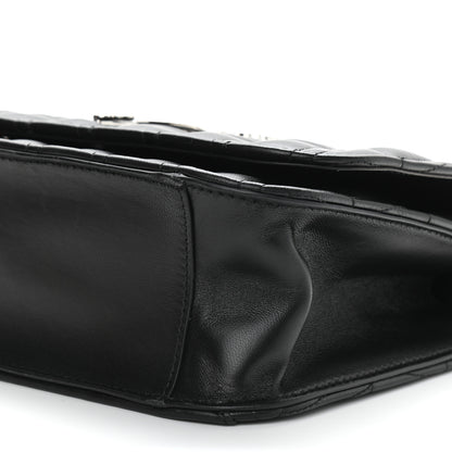 Versace Nappa Quilted Virtus Top Handle Shoulder Bag Black 10 of 11