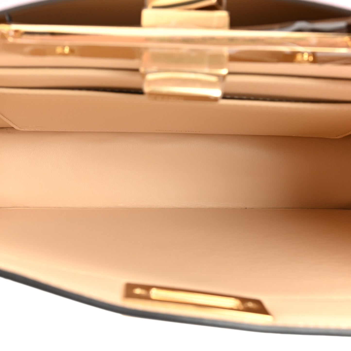 Vitello Seta Shiny Nappa Dancing Girls Inlay Small Peekaboo I SEE U Satchel Anemone Multicolor