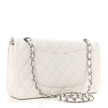 Chanel Caviar Quilted Medium Double Flap White 3 of 9