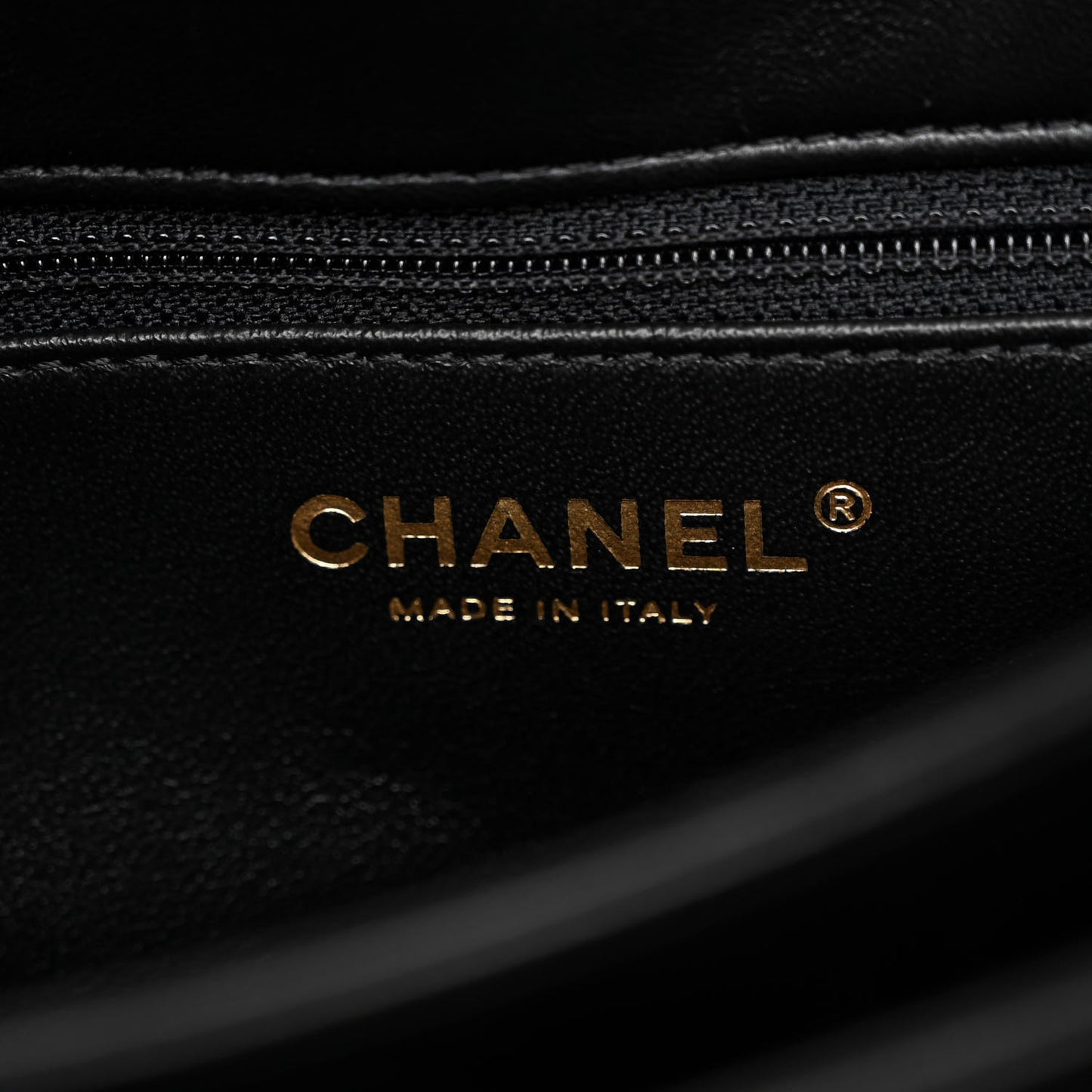 Lambskin Chevron Quilted Medium Trendy CC Dual Handle Flap Bag Black