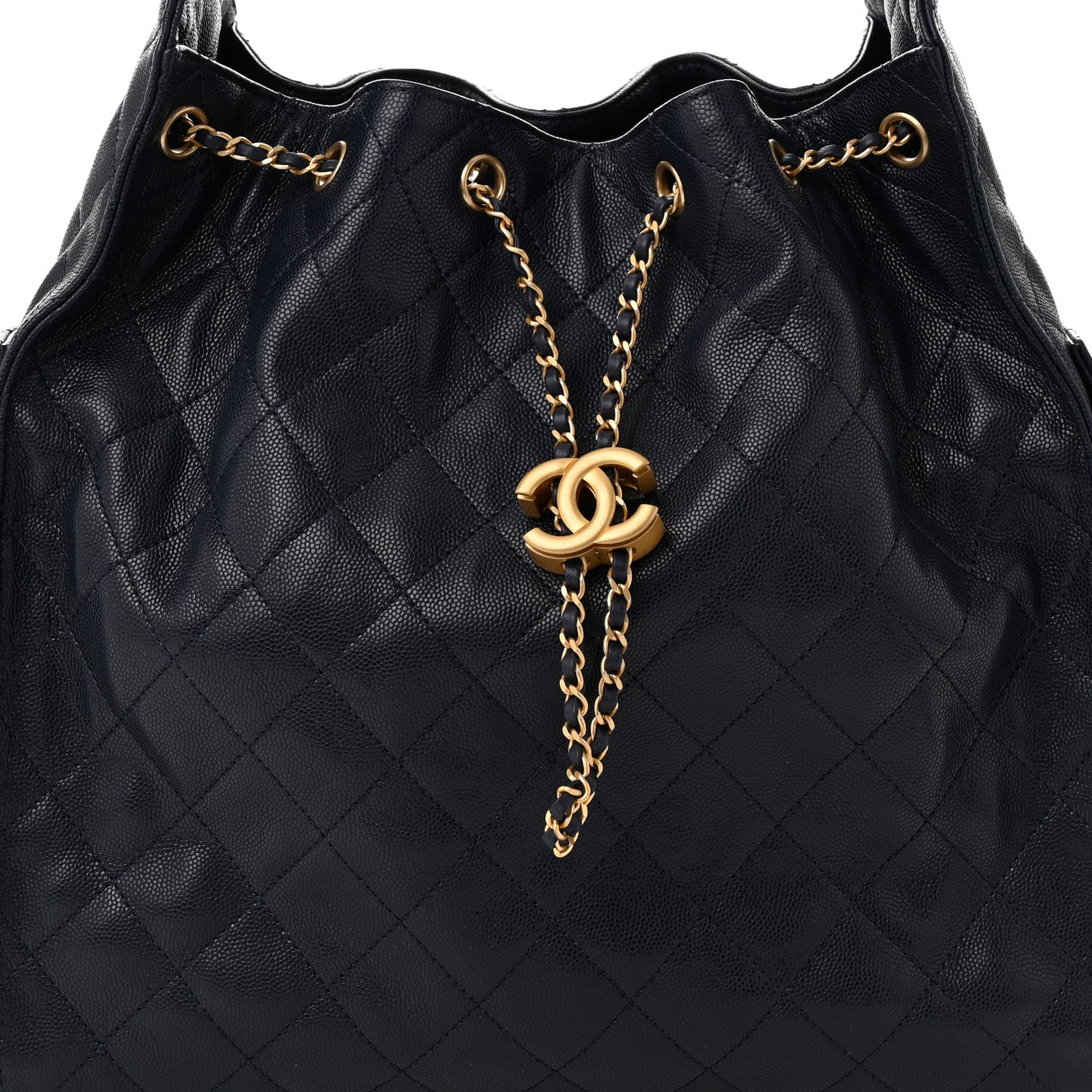 Chanel Caviar Quilted Medium Chanel 25 Handbag Dark Navy 9 of 11
