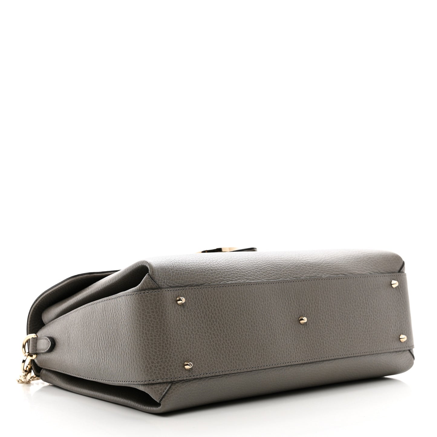 Dollar Calfskin Medium Interlocking G Top Handle Shoulder Bag Loess