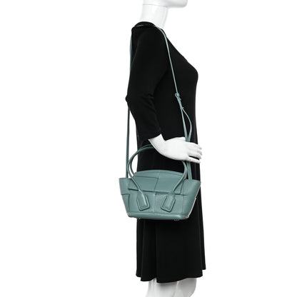 Bottega Veneta Goatskin Maxi Intrecciato Mini Arco Linoleum 2 of 9