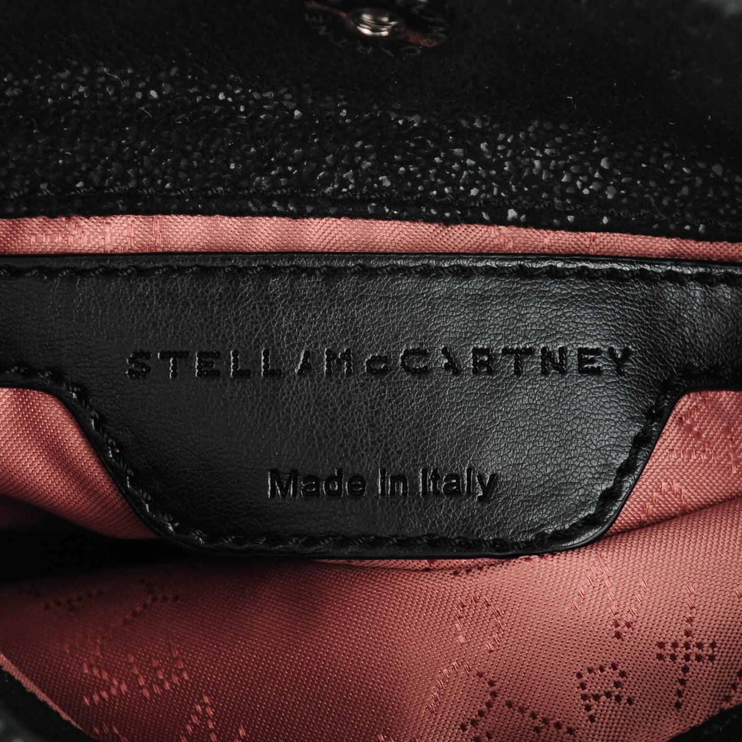 Shaggy Deer Star Falabella Flat Crossbody Black