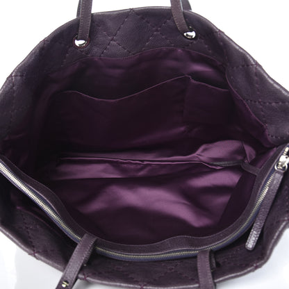 Chanel Glazed Calfskin Large On The Road Tote Purple 5 of 16
