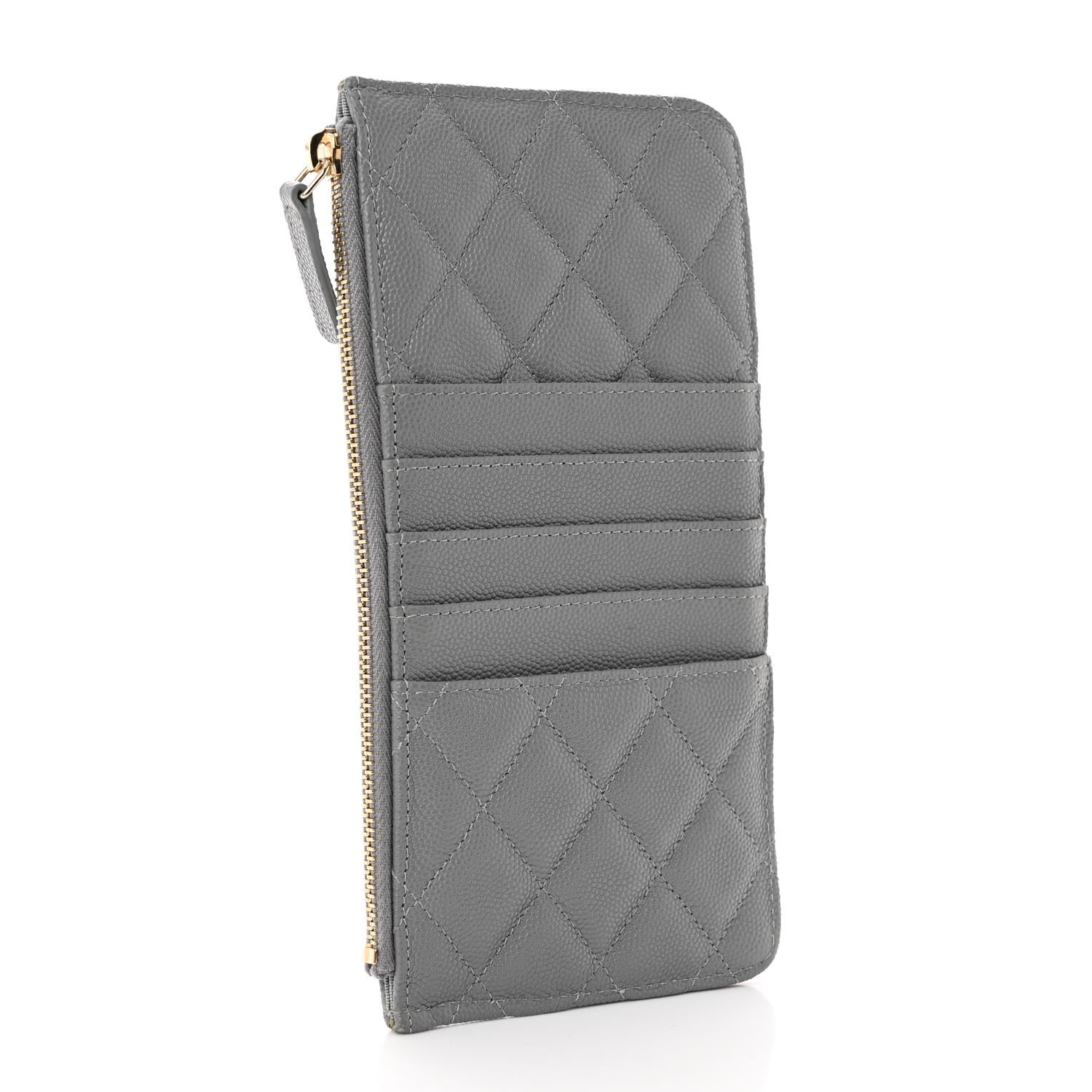 Chanel Caviar Quilted Classic iPhone Pouch Grey 3 of 10