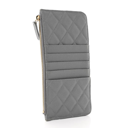 Chanel Caviar Quilted Classic iPhone Pouch Grey 3 of 10