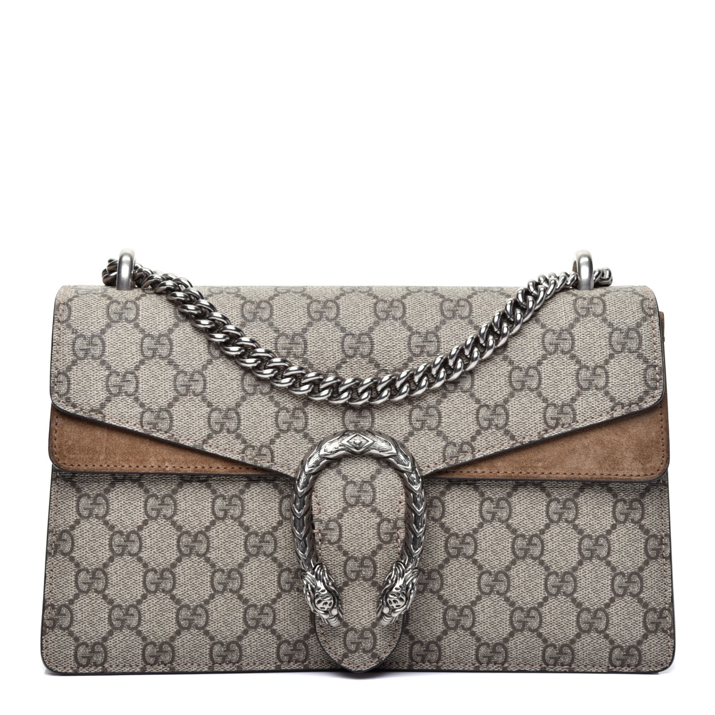 GG Supreme Monogram Small Dionysus Shoulder Bag Taupe