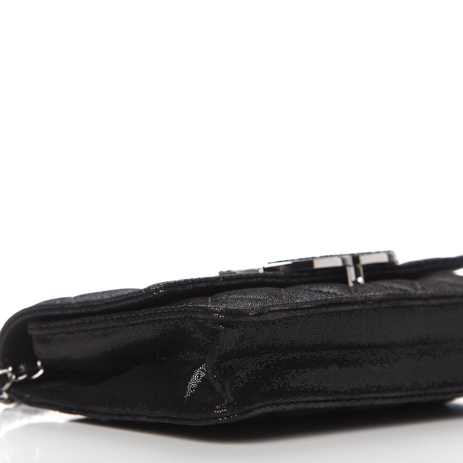 Chanel Iridescent Caviar Crystal Quilted Wallet On Chain WOC Black 7 of 11