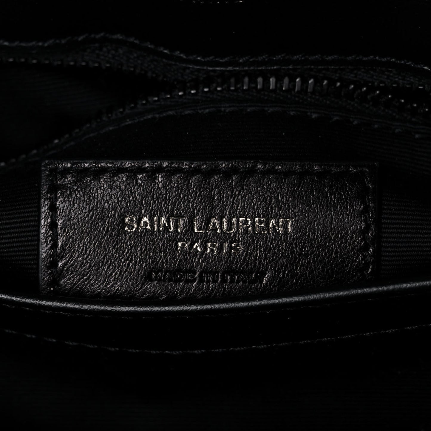 Calfskin Y Quilted Monogram Toy Loulou Crossbody Bag Black