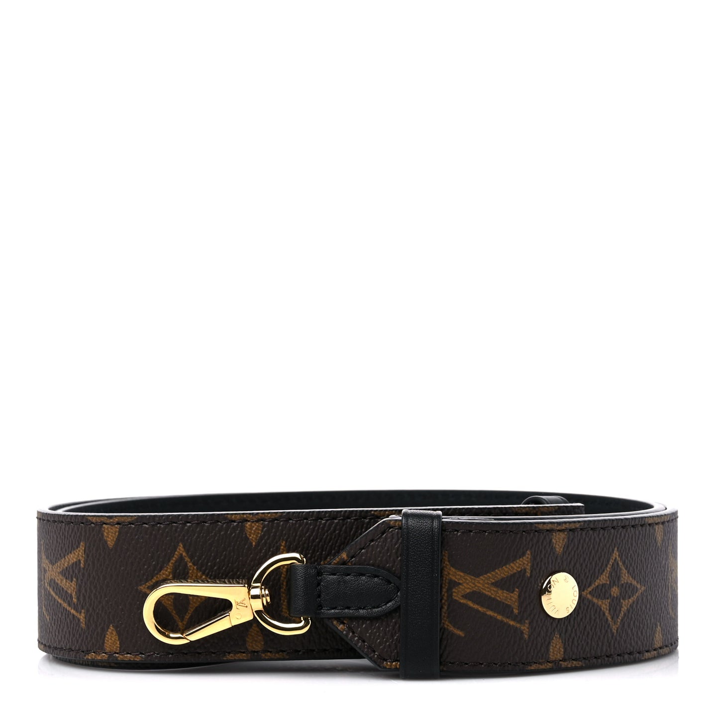 Monogram Adjustable Bandouliere Shoulder Strap Black