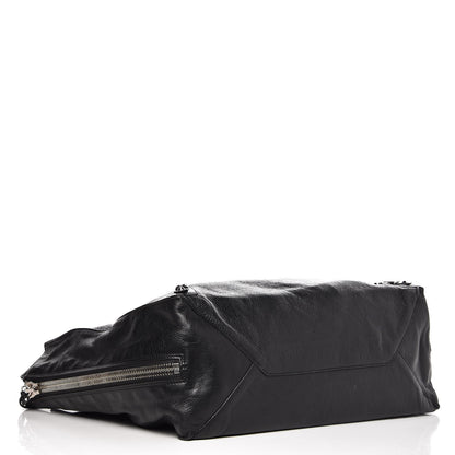 Balenciaga Supple Calfskin Papier A4 Zip Around Tote Black 4 of 12