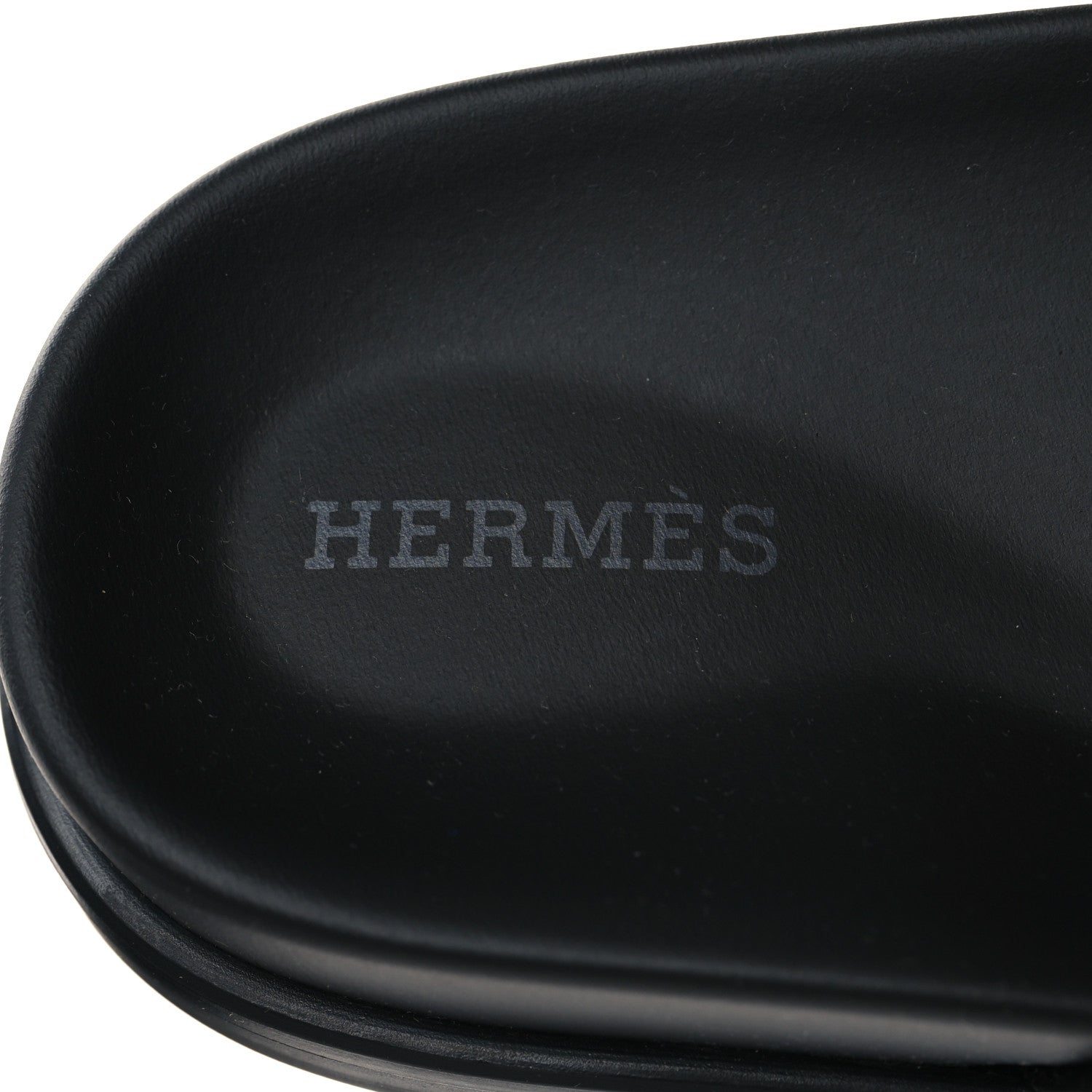 Hermes Calfskin Womens Chypre Sandals 38.5 Black 8 of 8