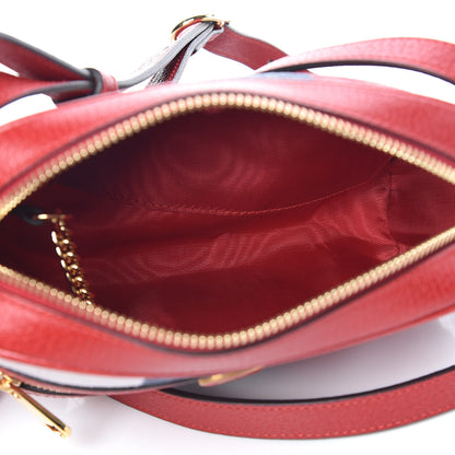 Gucci Canvas Sylvie Stripe Mini Ophidia Camera Bag Mystic White Hibiscus Red Maritime 5 of 10