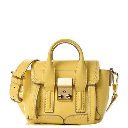 3.1 Phillip Lim 3.1 Smooth Calfskin Nano Pashli Satchel Pineapple 1 of 12