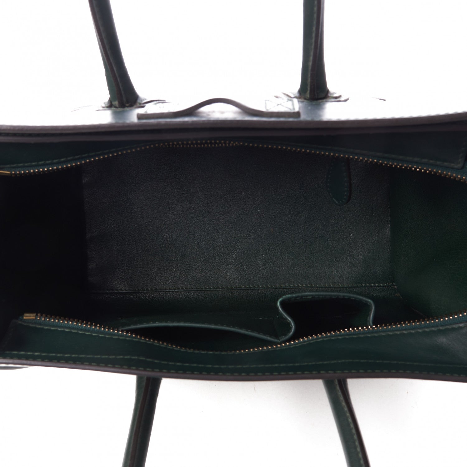 Celine Smooth Calfskin Mini Luggage Emerald 6 of 9
