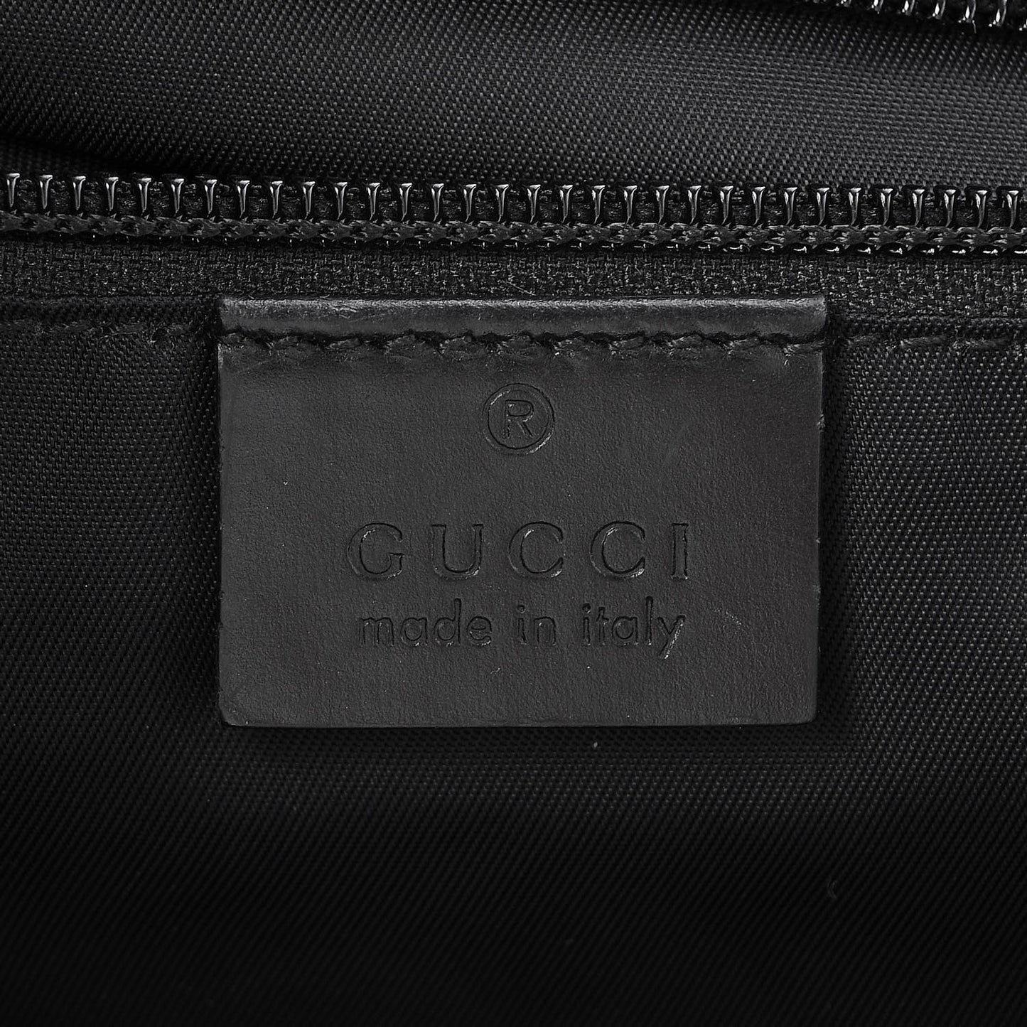 Coated Canvas Interlocking G Double Buckle Backpack Black