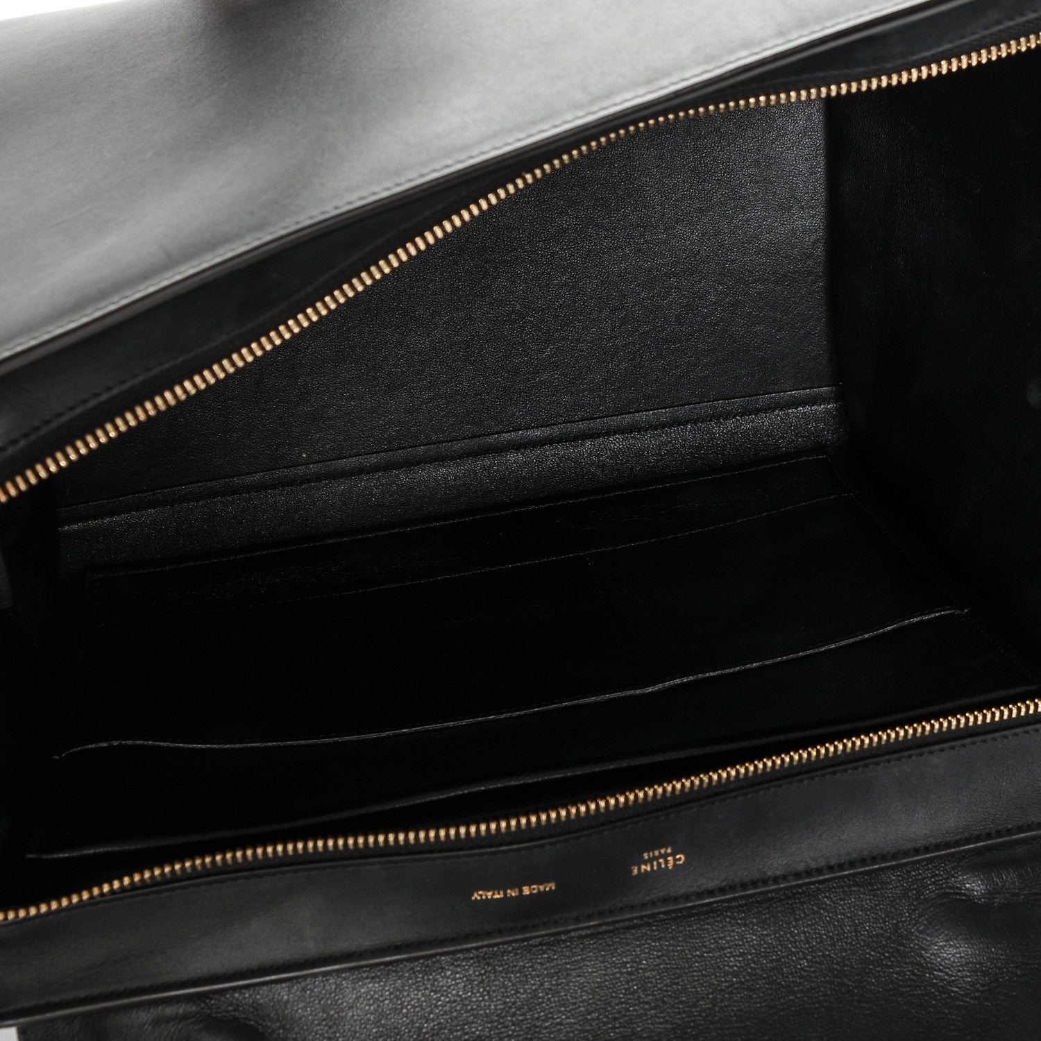 Celine Nubuck Crocodile Embossed Medium Trapeze Navy 6 of 6