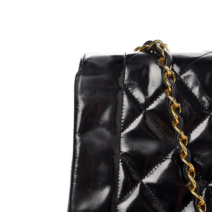 Chanel Patent Quilted Medium Single Flap Bag Black 11 of 13