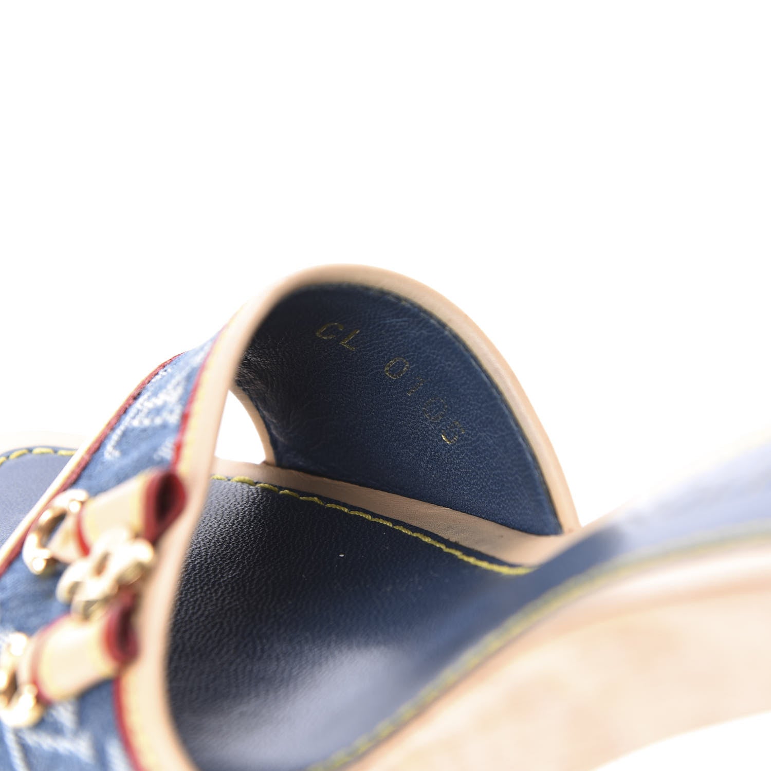 Louis Vuitton Denim Bow Mules Heels 36.5 9 of 10