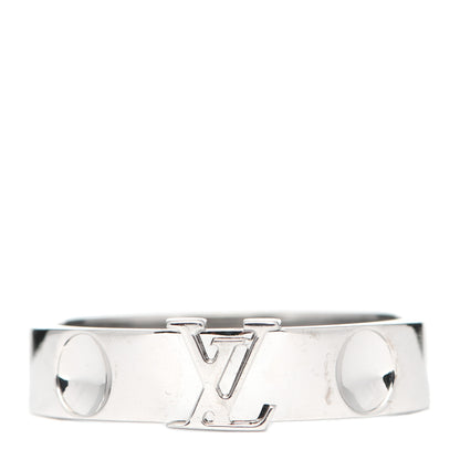 Louis Vuitton 18K White Gold Empreinte LV Ring 59 8.75 1 of 4