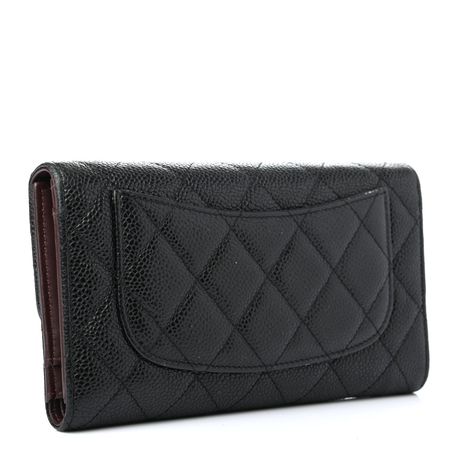Chanel Caviar Quilted Large Flap Wallet Black 3 of 7