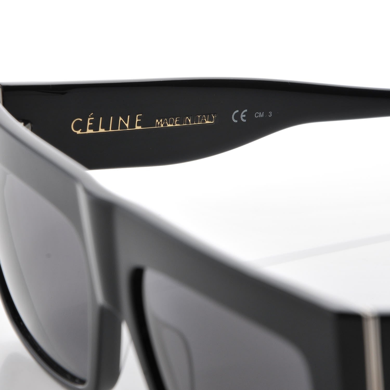 Celine Polarized ZZ Top Sunglasses CL 41756/S Black 6 of 7