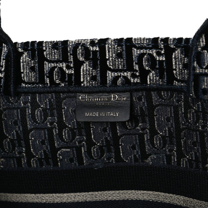 Christian Dior Oblique Velvet Medium Book Tote Blue Multicolor 6 of 11