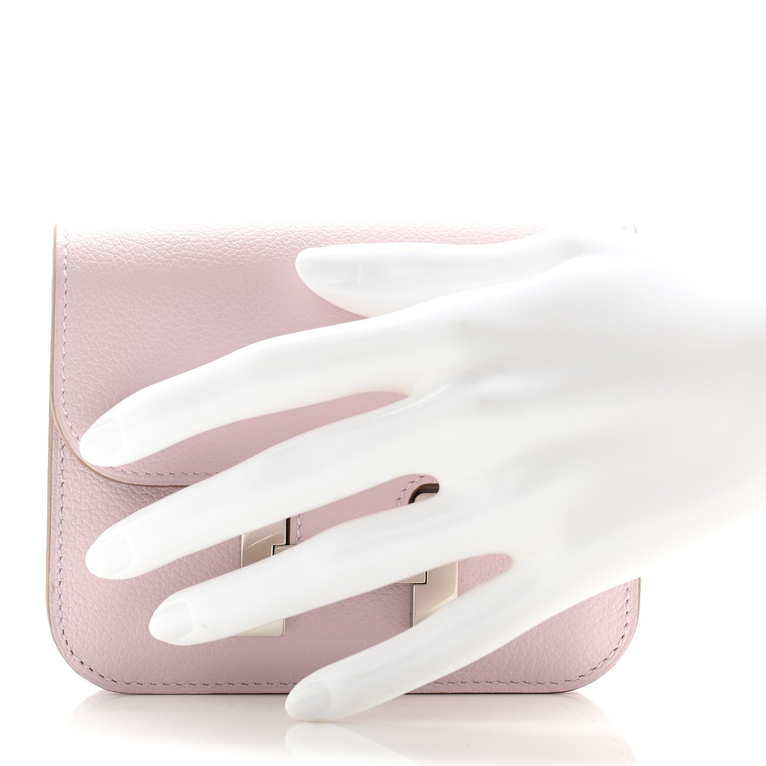 Hermes Evercolor Constance Slim Wallet Mauve Pale 3 of 9