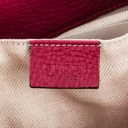 Gucci Cellarius Calfskin Small Bamboo Backpack Petunia 6 of 7