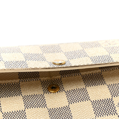 Louis Vuitton Damier Azur Sarah Wallet 10 of 11