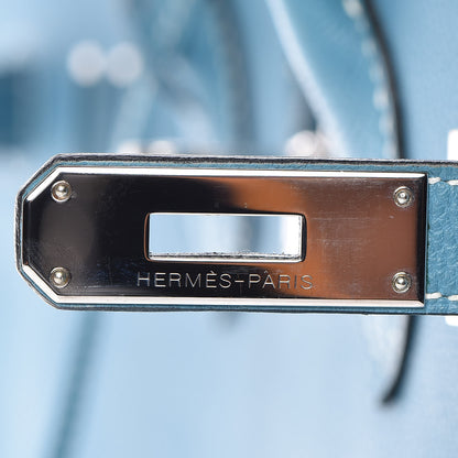 Hermes Togo Birkin 35 Blue Jean 26 of 34