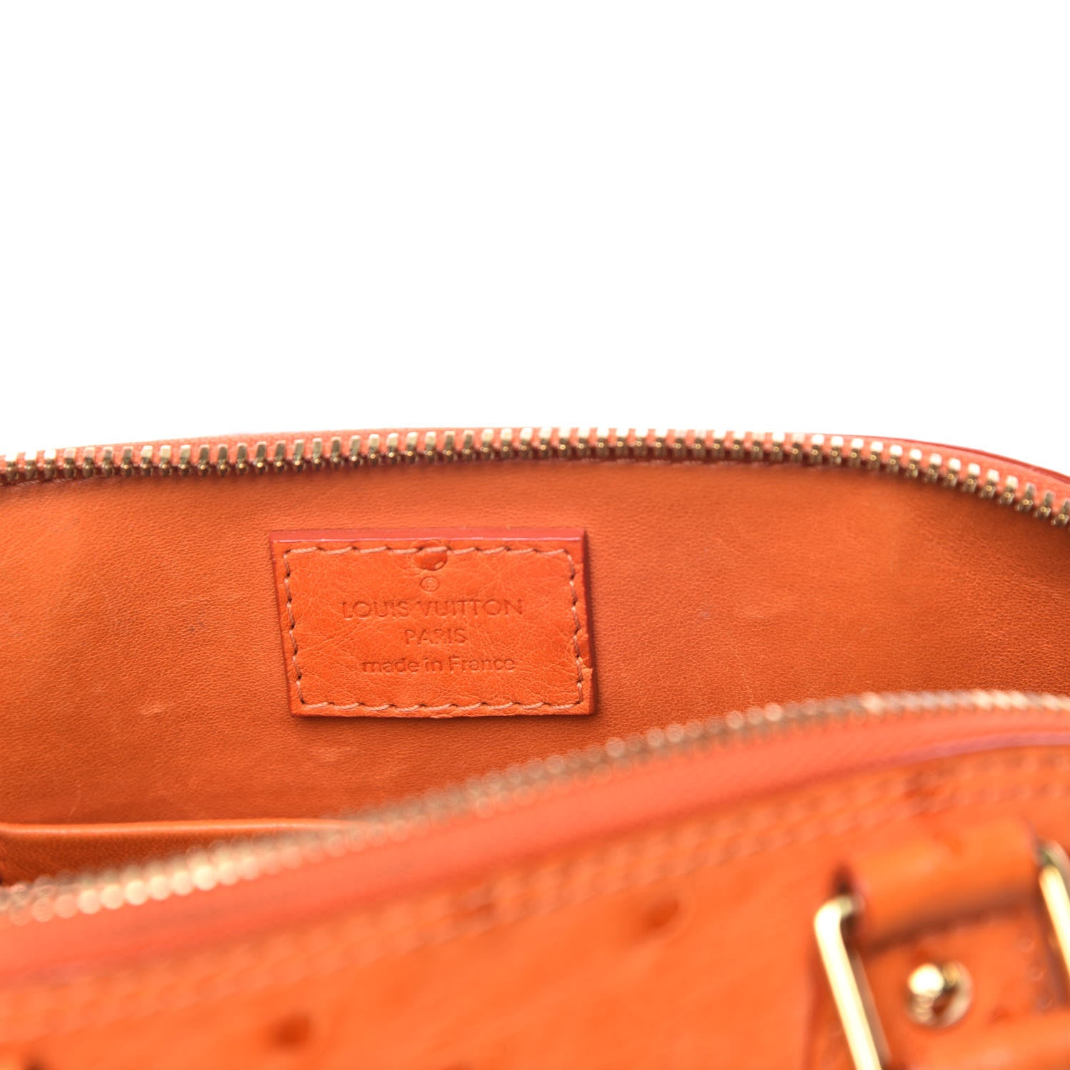 Louis Vuitton Ostrich Alma BB Piment 7 of 11