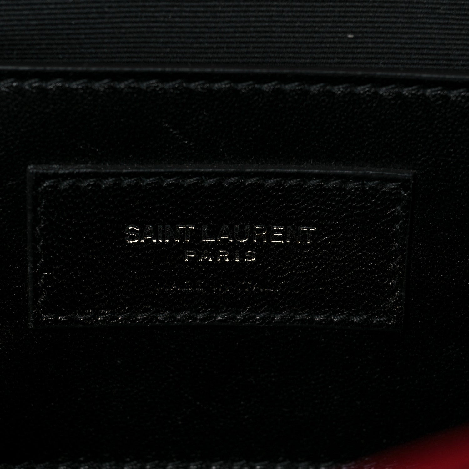 Saint Laurent Sheepskin Tri-Quilt Monogram Medium Soft Envelope Bag Red 5 of 6