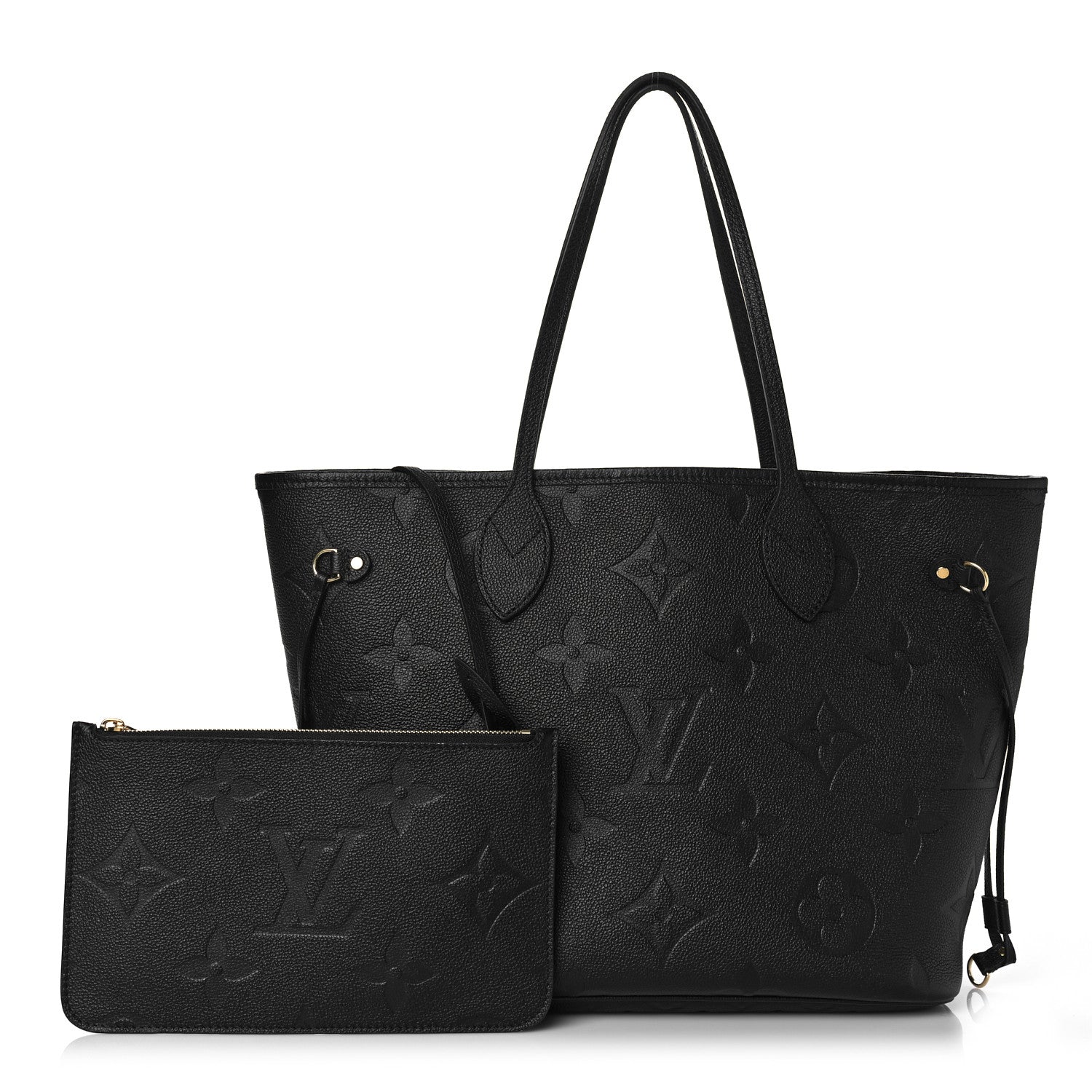 Louis Vuitton Empreinte Monogram Giant Neverfull MM Black 1 of 9