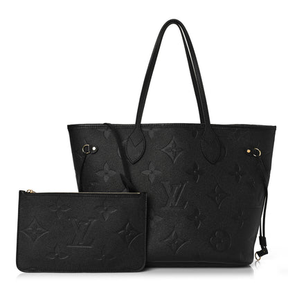 Louis Vuitton Empreinte Monogram Giant Neverfull MM Black 1 of 9