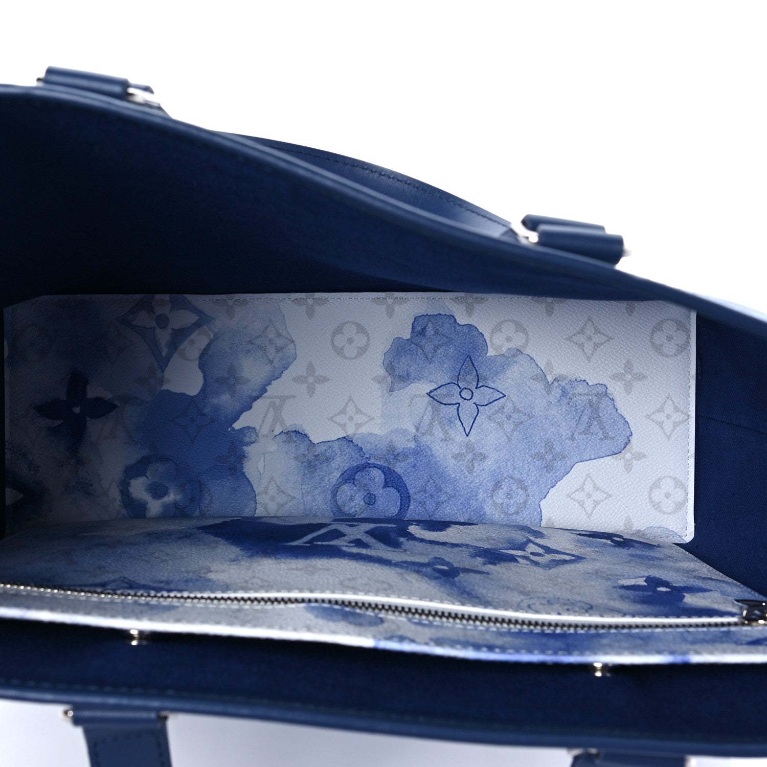Louis Vuitton Monogram Watercolor Weekend Tote PM Blue 5 of 8