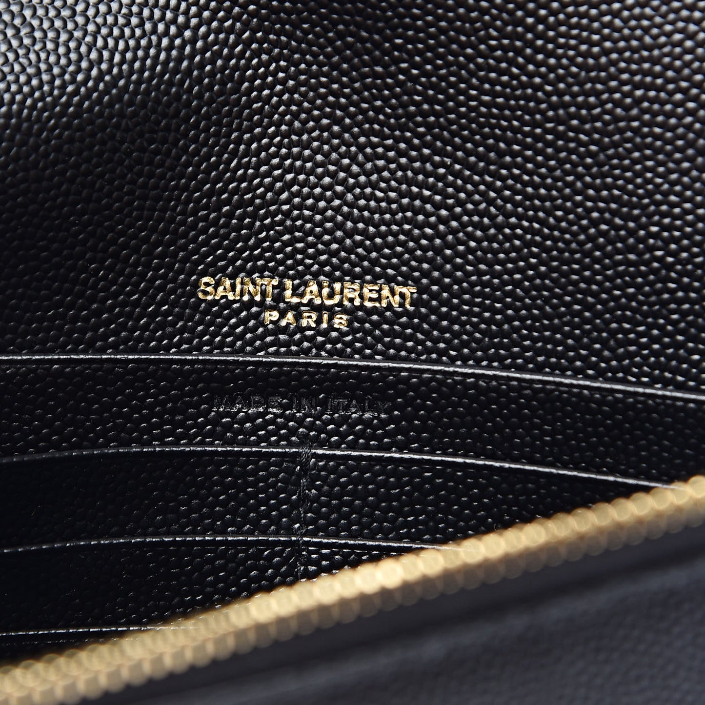 Grain De Poudre Classic Monogram Kate Tassel Chain Wallet Black