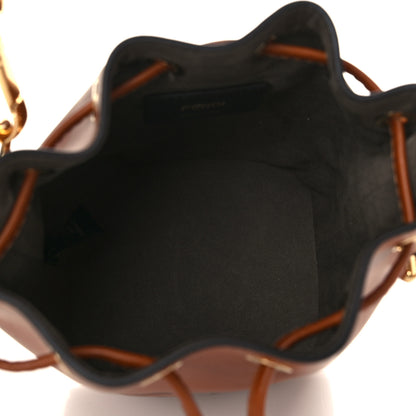 Fendi Vitello King F is Fendi Logo Embossed Mini Mon Tresor Bucket Bag Cuoio 4 of 5