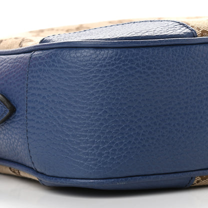 Gucci Monogram Dollar Calfskin Mini Bree Messenger Bag Beige Ebony Caspian 8 of 9