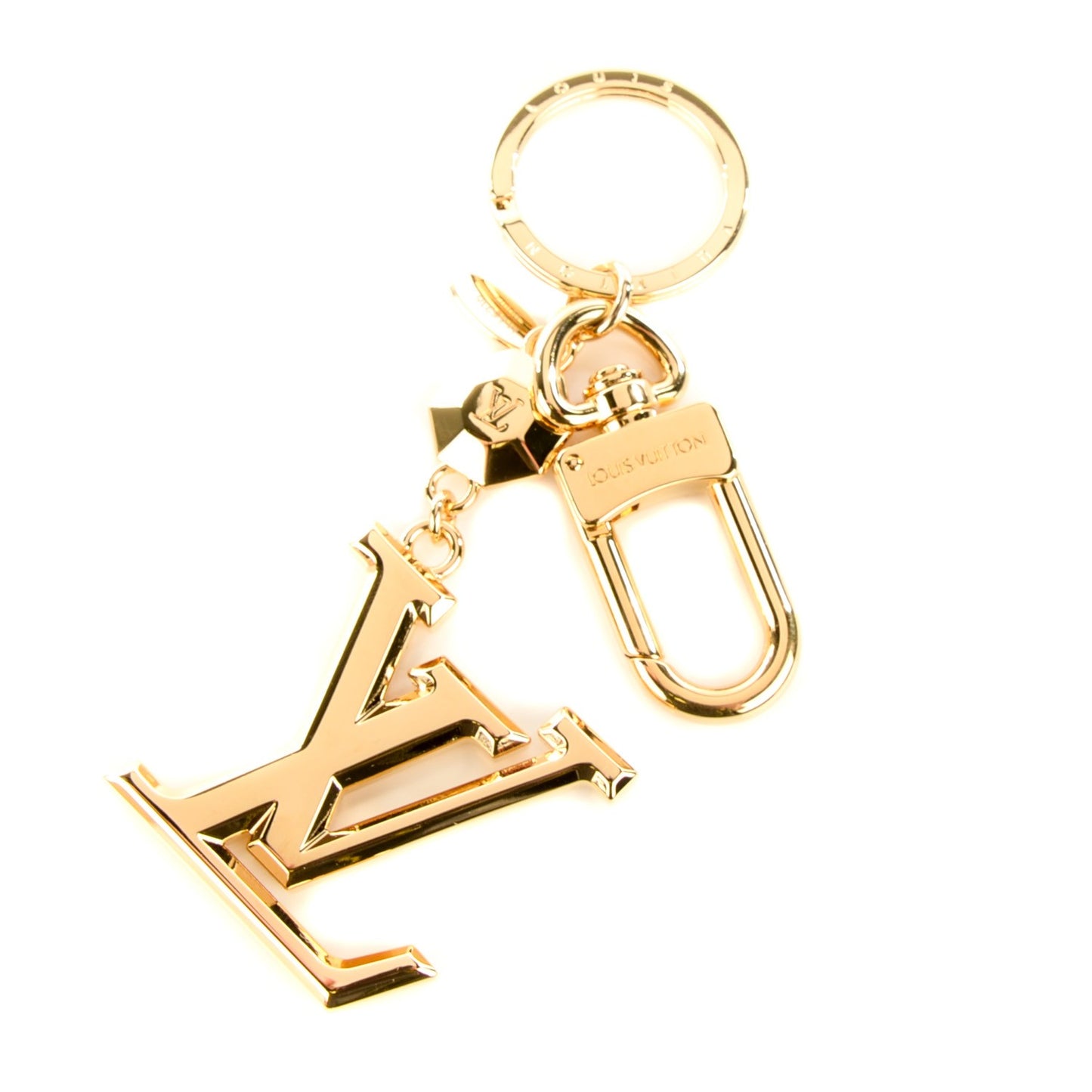 LV Facettes Key Holder Gold