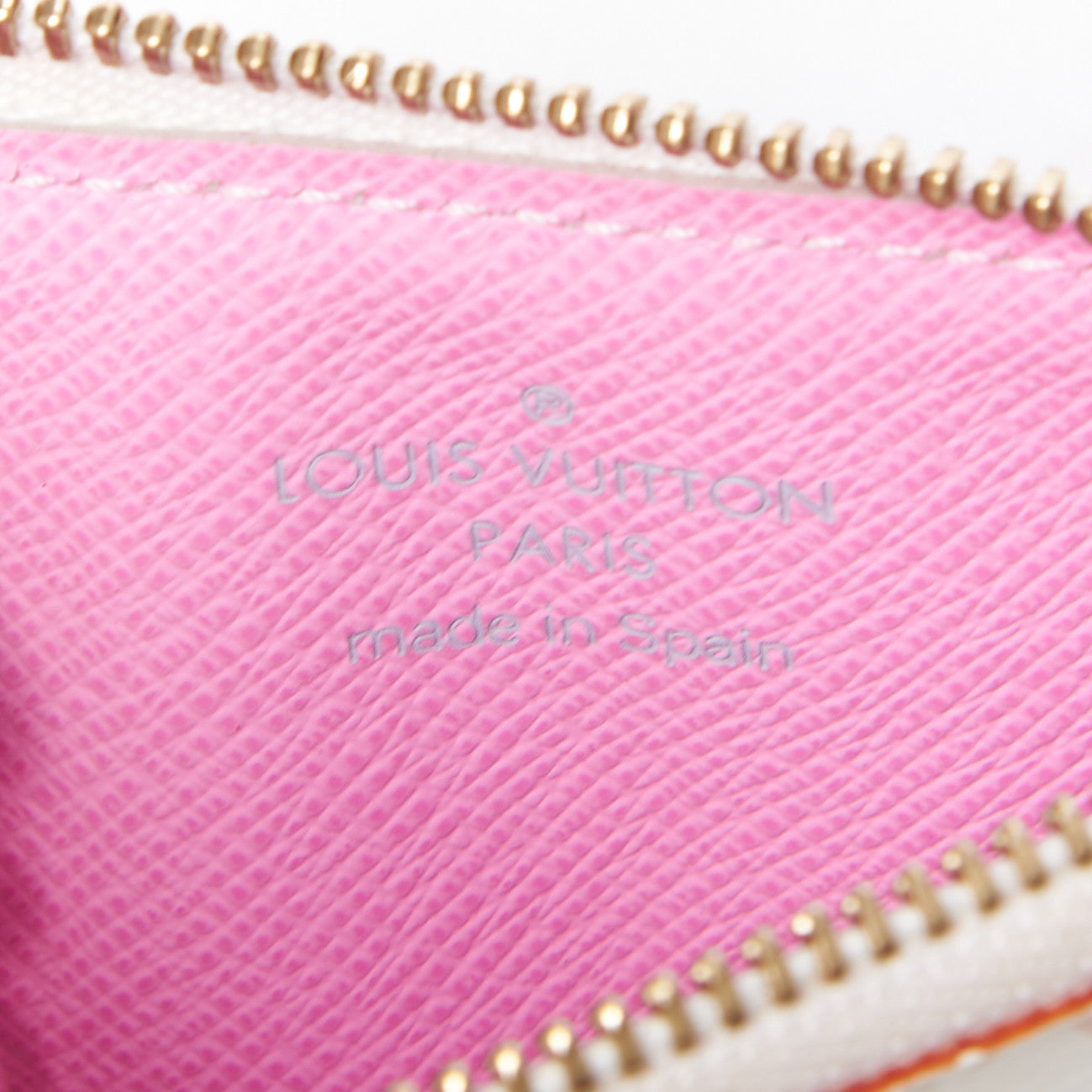 Louis Vuitton Monogram Multicolor Key Pouch White Litchi 7 of 7