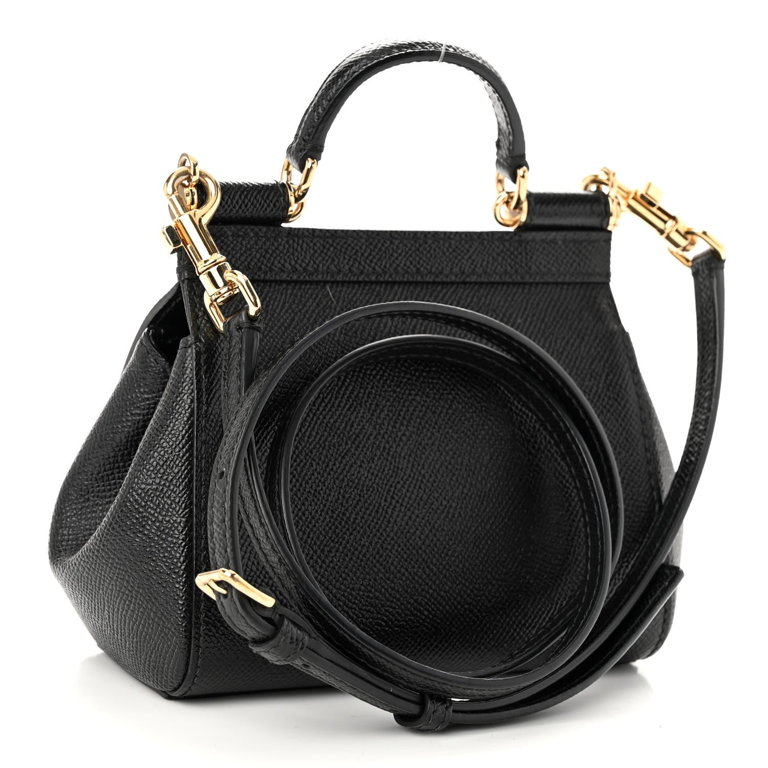 Dolce & Gabbana Dauphine Mini Miss Sicily Satchel Black 3 of 9